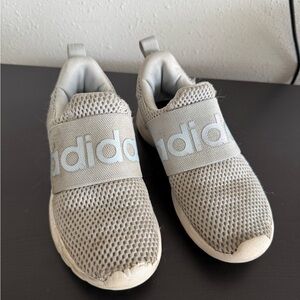 Adidas Kids Light Gray Mesh Sneakers